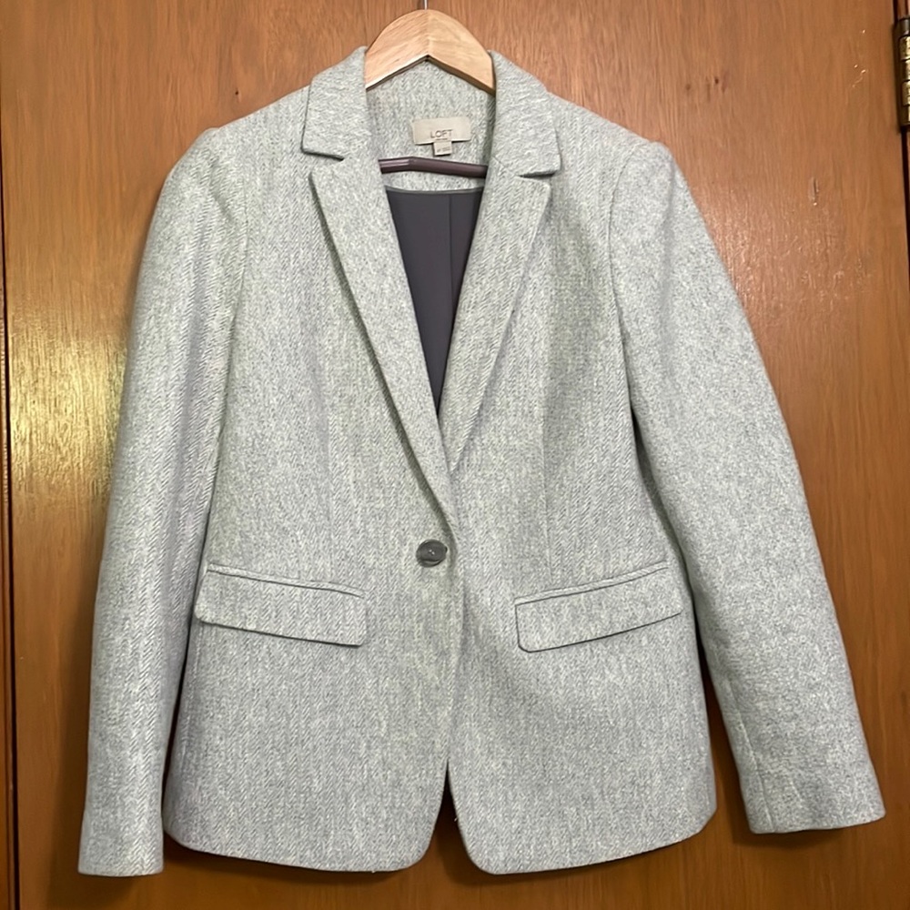 Light grey Loft Petite Blazer